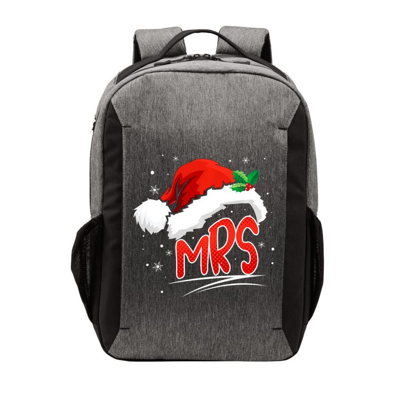 Mr. And Mrs. Christmas Santa Claus Matching His Hers Vector Backpack