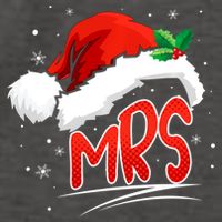 Mr. And Mrs. Christmas Santa Claus Matching His Hers Vector Backpack