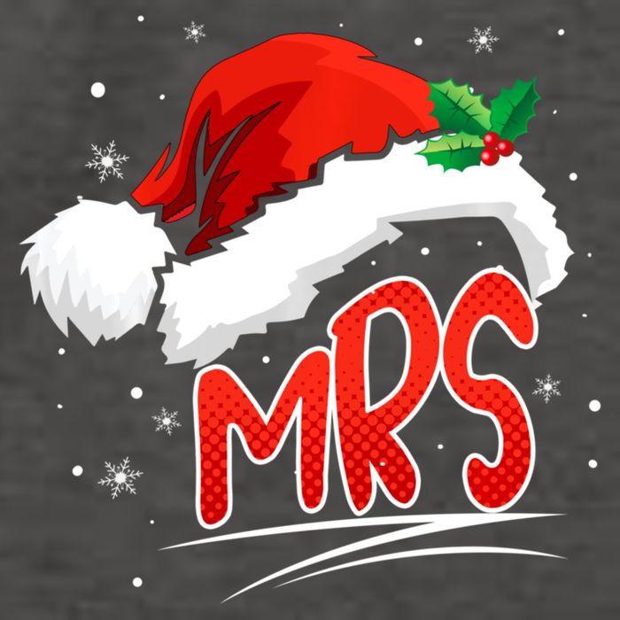 Mr. And Mrs. Christmas Santa Claus Matching His Hers Vector Backpack