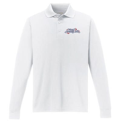 Miss Americana Performance Long Sleeve Polo