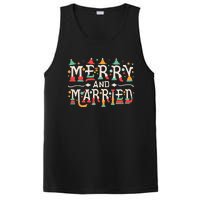 Merry and Married First Christmas Pajama Couples Matching PosiCharge Competitor Tank