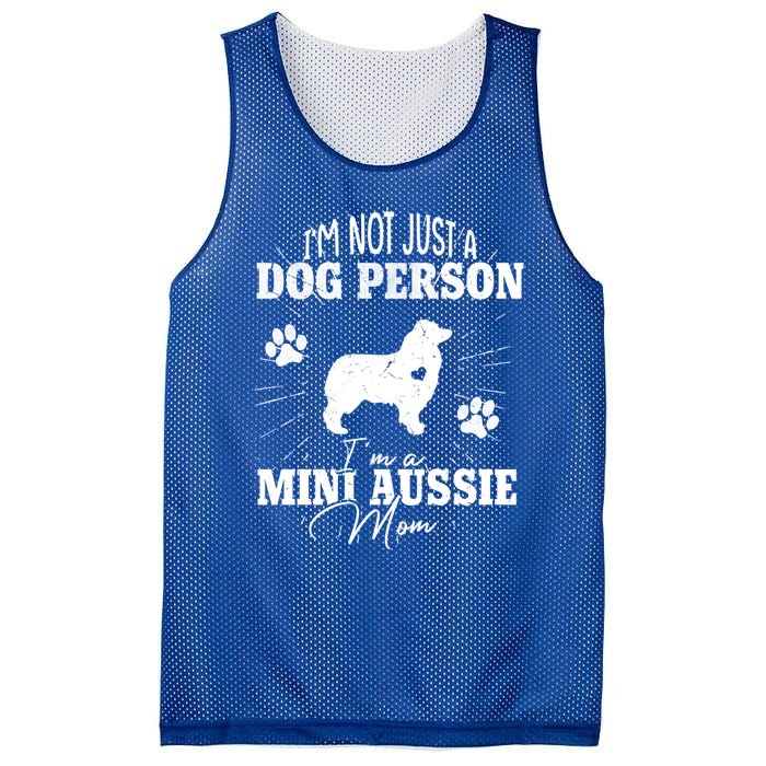 Mini Aussie Mom Funny Gift Dog Mom Lover Mothers Day Gift Mesh Reversible Basketball Jersey Tank