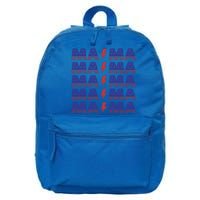 Mama American Mom For Mom And Grandma Great Gift 16 in Basic Backpack