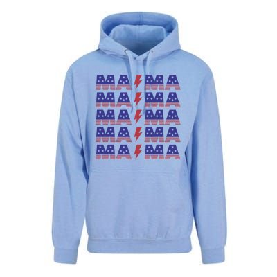 Mama American Mom For Mom And Grandma Great Gift Unisex Surf Hoodie