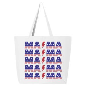 Mama American Mom For Mom And Grandma Great Gift 25L Jumbo Tote