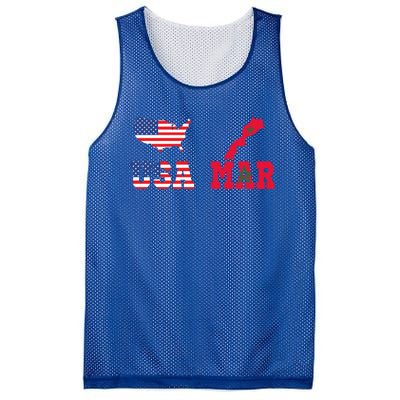 Moorish American Morocco Flag Moroccan Soccer Supporter Gift Mesh Reversible Basketball Jersey Tank