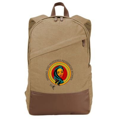 Missing And Murdered Indigenous Native American Cotton Canvas Backpack