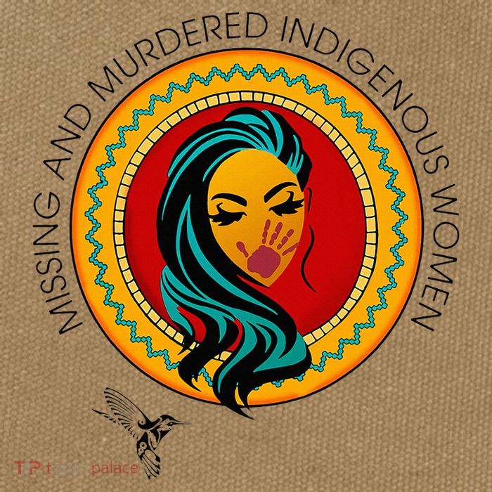 Missing And Murdered Indigenous Native American Cotton Canvas Backpack