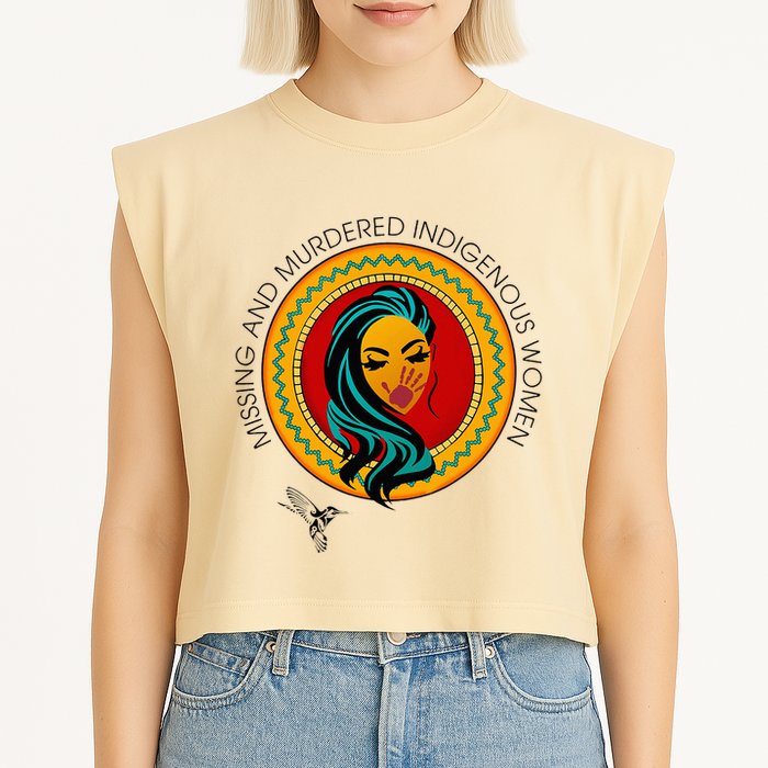 Missing And Murdered Indigenous Native American Garment-Dyed Women's Muscle Tee