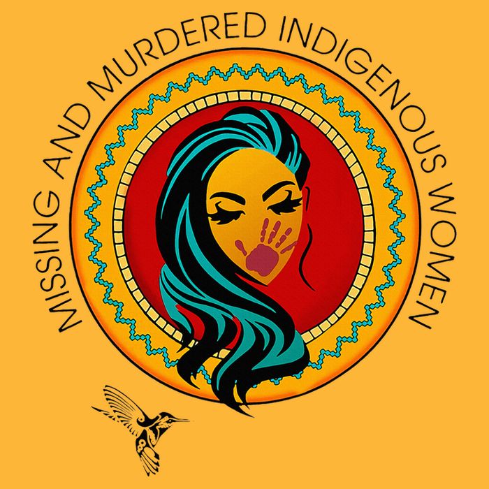 Missing And Murdered Indigenous Native American Pom Pom 12in Knit Beanie