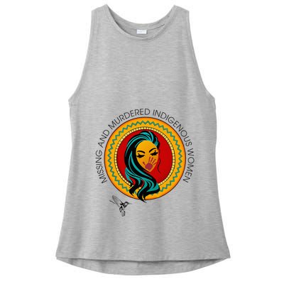 Missing And Murdered Indigenous Native American Ladies PosiCharge Tri-Blend Wicking Tank