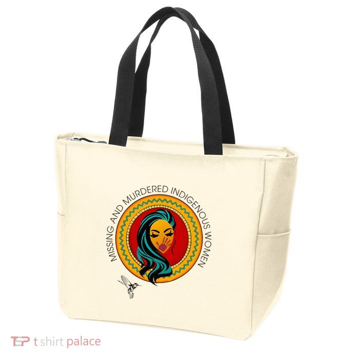 Missing And Murdered Indigenous Native American Zip Tote Bag