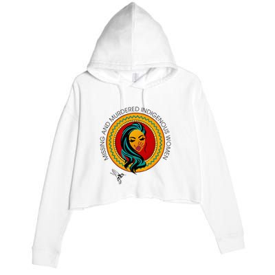 Missing And Murdered Indigenous Native American Crop Fleece Hoodie