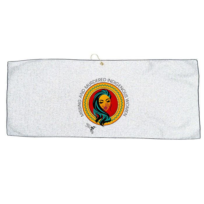 Missing And Murdered Indigenous Native American Large Microfiber Waffle Golf Towel