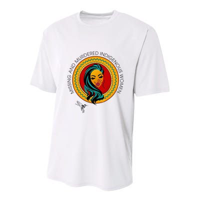 Missing And Murdered Indigenous Native American Youth Performance Sprint T-Shirt