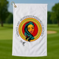 Missing And Murdered Indigenous Native American Golf Towel