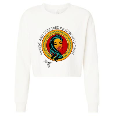 Missing And Murdered Indigenous Native American Cropped Pullover Crew