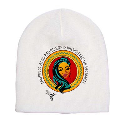 Missing And Murdered Indigenous Native American Short Acrylic Beanie