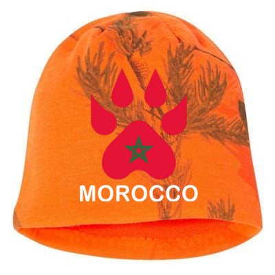 Moorish American Morocco Flag Moroccan Soccer Supporter Funny Gift Kati - Camo Knit Beanie