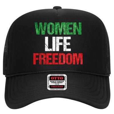 Mahsa Amini , MAHSAAMINI , Iran Women Life Freedom High Crown Mesh Back Trucker Hat