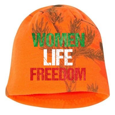 Mahsa Amini , MAHSAAMINI , Iran Women Life Freedom Kati - Camo Knit Beanie