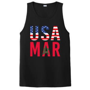 Moorish American Morocco Flag Moroccan Soccer Supporter Gift PosiCharge Competitor Tank