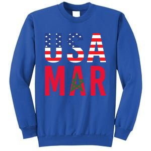 Moorish American Morocco Flag Moroccan Soccer Supporter Gift Sweatshirt