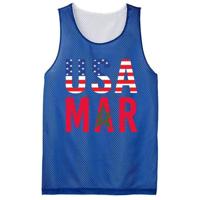 Moorish American Morocco Flag Moroccan Soccer Supporter Gift Mesh Reversible Basketball Jersey Tank