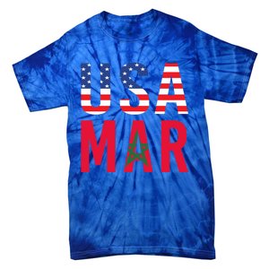 Moorish American Morocco Flag Moroccan Soccer Supporter Gift Tie-Dye T-Shirt