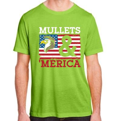 Mullets And Merica Eagle Mullet Hairstyle Funny Gift Adult ChromaSoft Performance T-Shirt