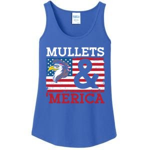 Mullets And Merica Eagle Mullet Hairstyle Funny Gift Ladies Essential Tank