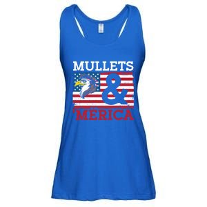 Mullets And Merica Eagle Mullet Hairstyle Funny Gift Ladies Essential Flowy Tank