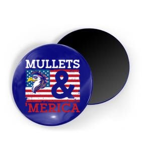 Mullets And Merica Eagle Mullet Hairstyle Funny Gift Magnet