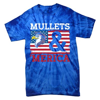 Mullets And Merica Eagle Mullet Hairstyle Funny Gift Tie-Dye T-Shirt