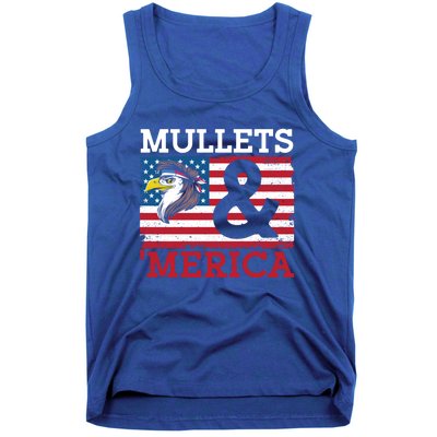 Mullets And Merica Eagle Mullet Hairstyle Funny Gift Tank Top