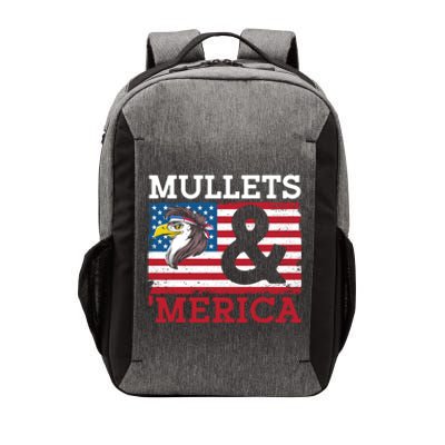 Mullets And Merica Eagle Mullet Hairstyle Funny Gift Vector Backpack