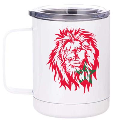 Moorish American Morocco Flag Moroccan Soccer Supporter Meaningful Gift 12 oz Stainless Steel Tumbler Cup