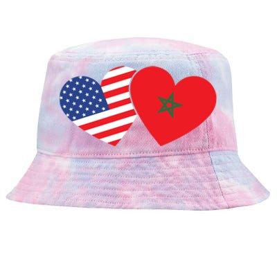 Moorish American Morocco Flag Moroccan Soccer Supporter Gift Tie-Dyed Bucket Hat