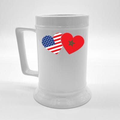 Moorish American Morocco Flag Moroccan Soccer Supporter Gift Beer Stein