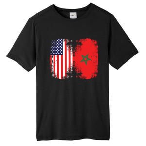 Moorish American Morocco Flag Moroccan Soccer Supporter Cool Gift Tall Fusion ChromaSoft Performance T-Shirt