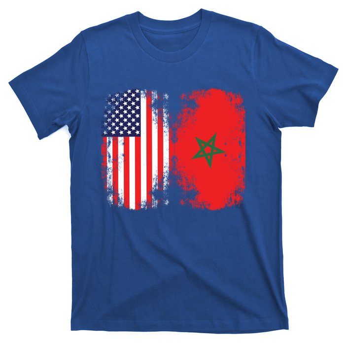 Moorish American Morocco Flag Moroccan Soccer Supporter Cool Gift T-Shirt