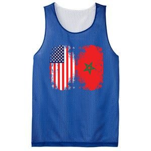 Moorish American Morocco Flag Moroccan Soccer Supporter Cool Gift Mesh Reversible Basketball Jersey Tank