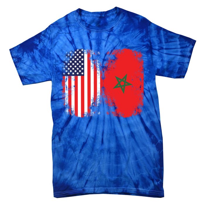 Moorish American Morocco Flag Moroccan Soccer Supporter Cool Gift Tie-Dye T-Shirt