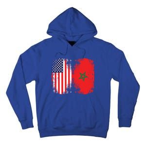 Moorish American Morocco Flag Moroccan Soccer Supporter Cool Gift Tall Hoodie