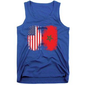 Moorish American Morocco Flag Moroccan Soccer Supporter Cool Gift Tank Top