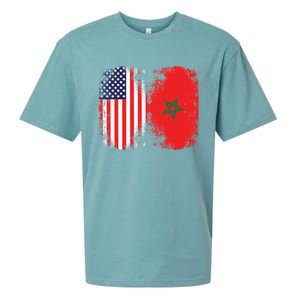 Moorish American Morocco Flag Moroccan Soccer Supporter Cool Gift Sueded Cloud Jersey T-Shirt