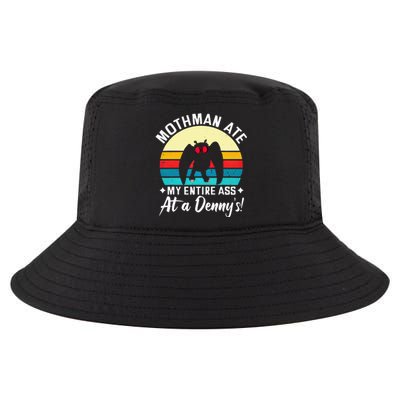 Mothman Ate My Entire Ass Vintage Mothman Cryptid Funny Cool Comfort Performance Bucket Hat