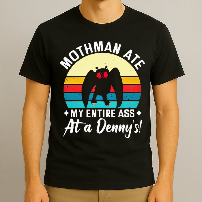 Mothman Ate My Entire Ass Vintage Mothman Cryptid Funny T-Shirt