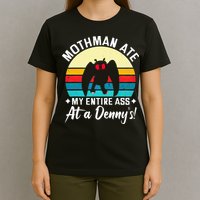 Mothman Ate My Entire Ass Vintage Mothman Cryptid Funny T-Shirt