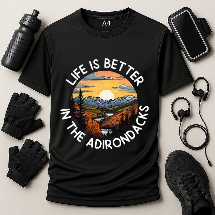 Moose Adirondack Mountains Life Is Better In The Adirondacks Performance Shirt